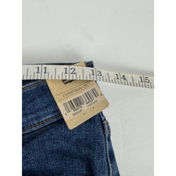 Levi's 724 NEW High Rise Straight Medium Wash Jean W26 L30 Short Casual Stretch - Picture 6 of 14